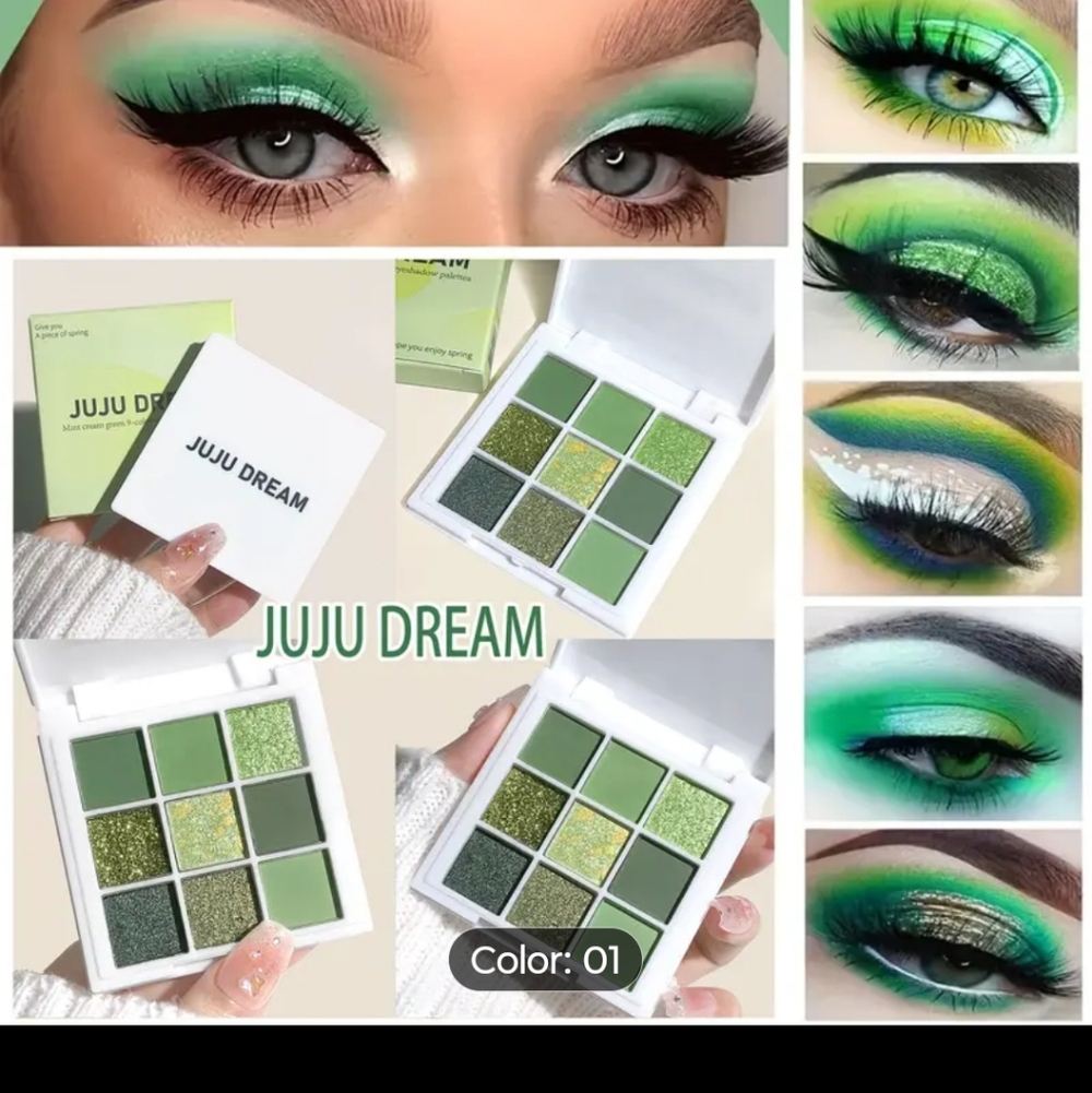 Juju Avocado Greens 9 Palette Eyeshadow